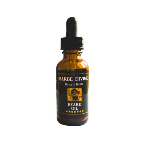 Flacon d'huile à barbe HAVANA - 30 ml, soin hydratant avec parfum gourmand vanille-coco-rhum.