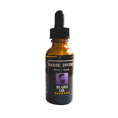 Flacon d'huile à barbe MOONLIGHT - 30 ml, soin hydratant avec parfum raffiné de soirée.