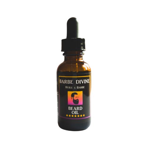 Flacon d'huile à barbe SUNRISE - 30 ml, soin hydratant avec parfum frais d'été.