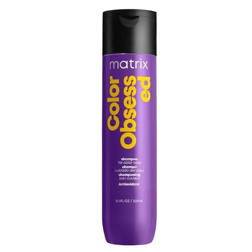 Shampoing Matrix Color Obsessed Total Results 300 ml pour cheveux colorés. Protège et prolonge la couleur avec des antioxydants.