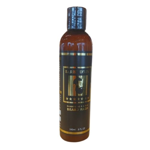 Flacon de shampoing à barbe SUNRISE - 240 ml, formule naturelle pour une barbe propre et hydratée.