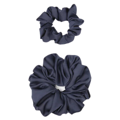 Beau tissu bleu marin satiné