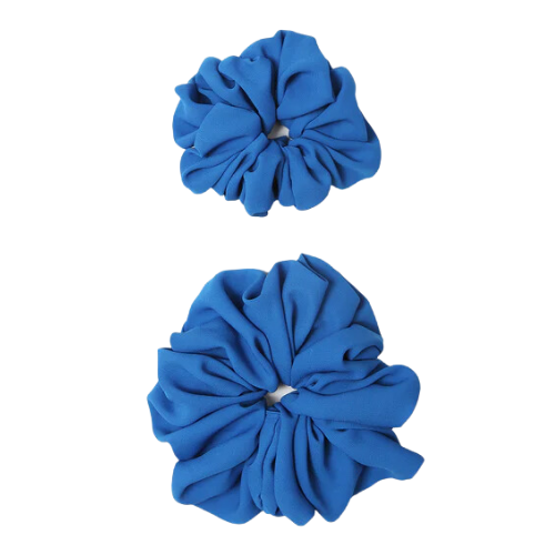 Beau tissu style crêpe bleu royal