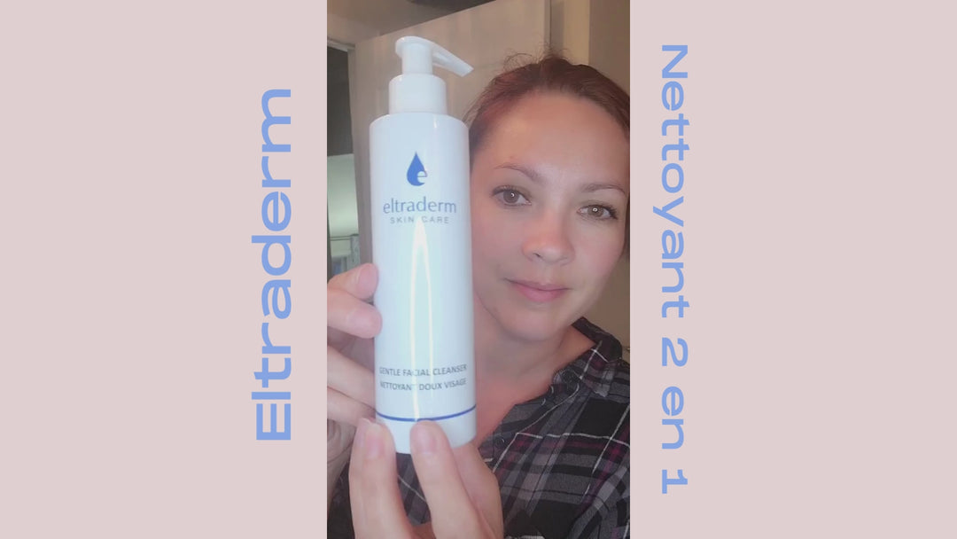 "Gel nettoyant doux 2 en 1 pour le visage - Nettoyage et hydratation pour tous types de peau Eltraderm"