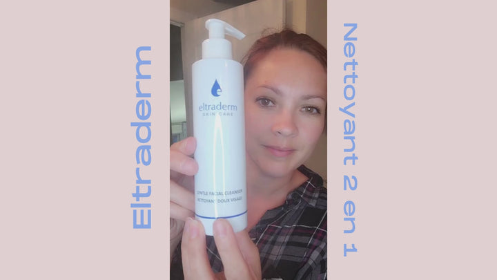 "Gel nettoyant doux 2 en 1 pour le visage - Nettoyage et hydratation pour tous types de peau Eltraderm"