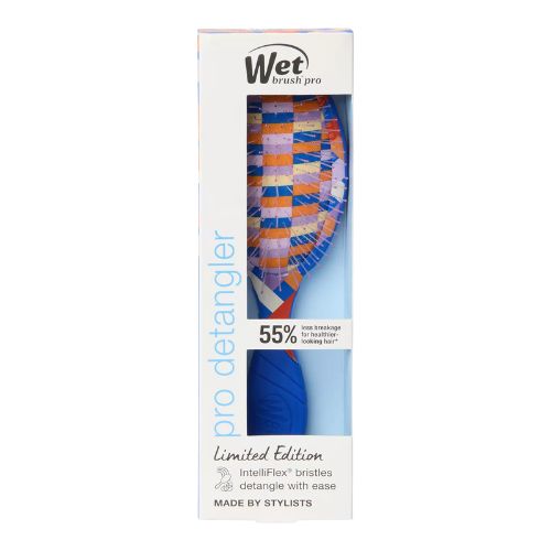 Brosse démêlante Intelliflex™ avec picots souples et coussin moelleux, idéale pour un démêlage sans douleur et sans casse.