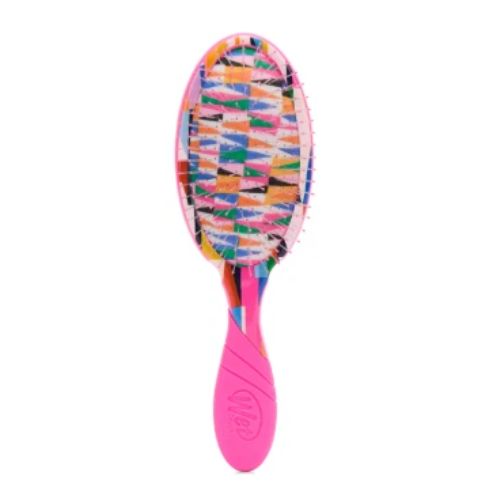 Brosse démêlante Intelliflex™ avec picots souples et coussin moelleux, idéale pour un démêlage sans douleur et sans casse.