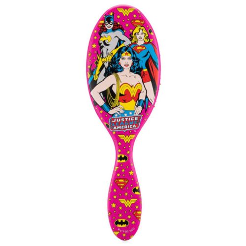 Brosse démêlante Wet Brush DC Comics Supergirl & Batgirl – design super-héroïne, picots IntelliFlex doux et coussin protecteur pour un démêlage sans douleur.