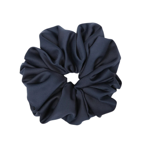 Beau tissu bleu marin satiné