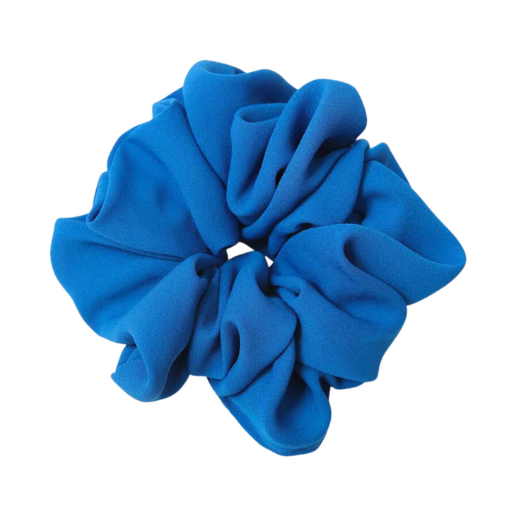 Royal blue crepe and satin red CHOUCHOUX duo