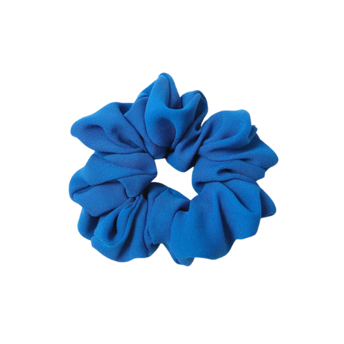 Beau tissu style crêpe bleu royal